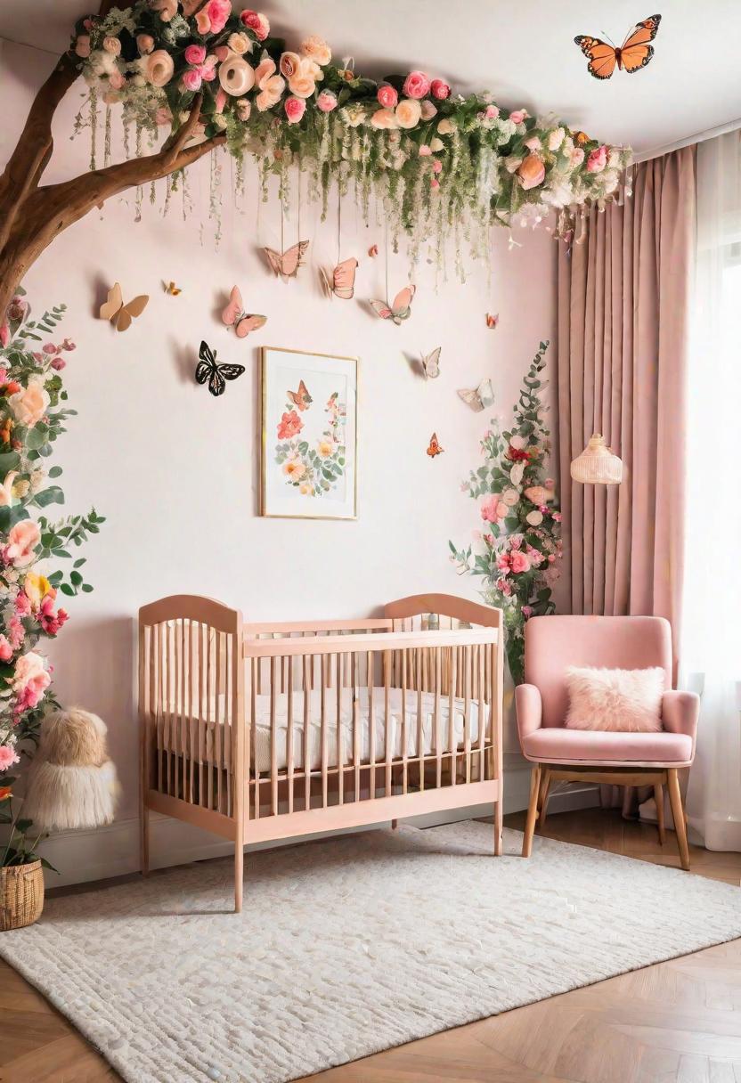 33 Enchanting Girl Nursery Ideas: Chic Decor for Her First Room 41 31. Enchanted Garden Nursery Ideas-0