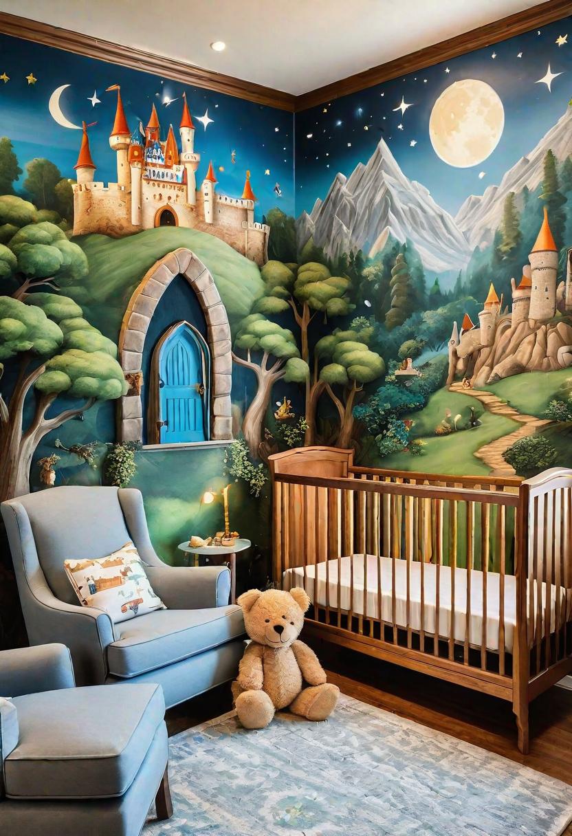 28 Charming Baby Boy Nursery Ideas: Creative Themes and Decor for Your Little Man 26 23. Enchanted Nursery Wonderland-0