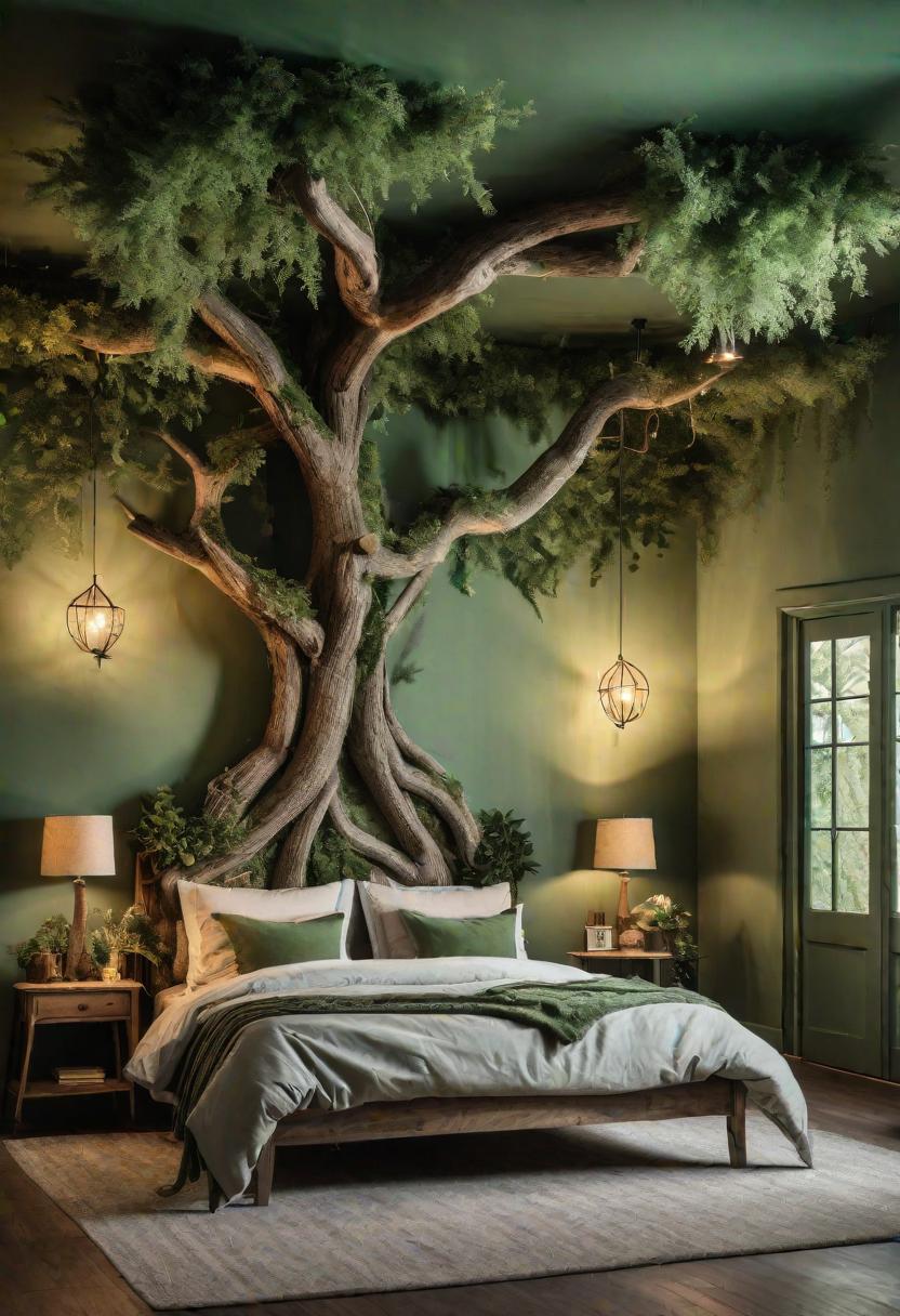 39 Sage Green Farmhouse Bedroom Ideas: Trendy Rustic Chic 24 14. Enchanted Sage Green Room Design-0