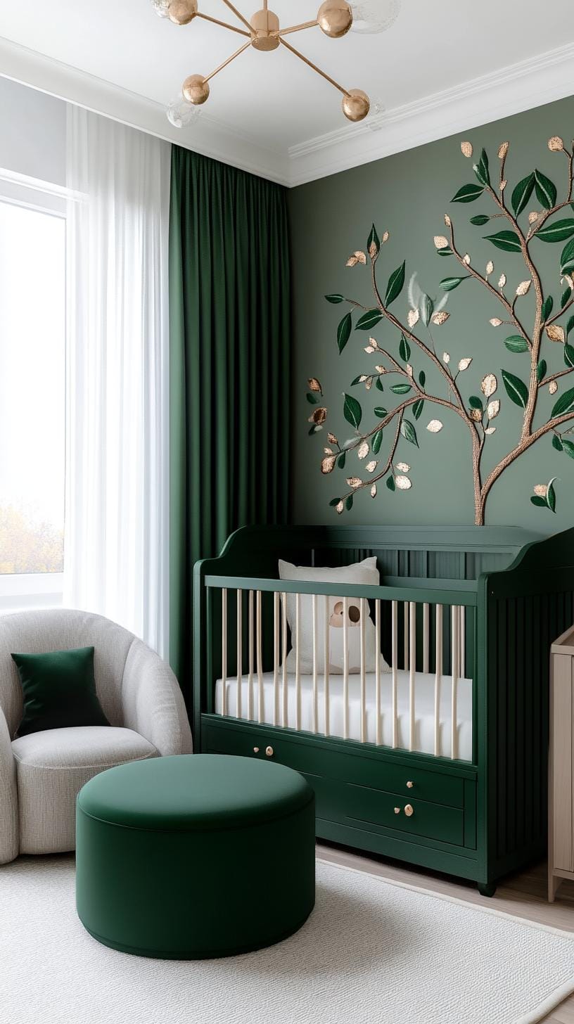 21 Enchanted Forest Nurily Ideas for a magical mood 26 9. Magician emerald forest with emerald green and jewel tones-0