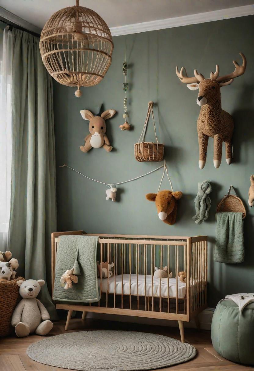 39 Sage Green Farmhouse Bedroom Ideas: Trendy Rustic Chic 52 33. Enchanting Sage Green Nursery Oasis-0
