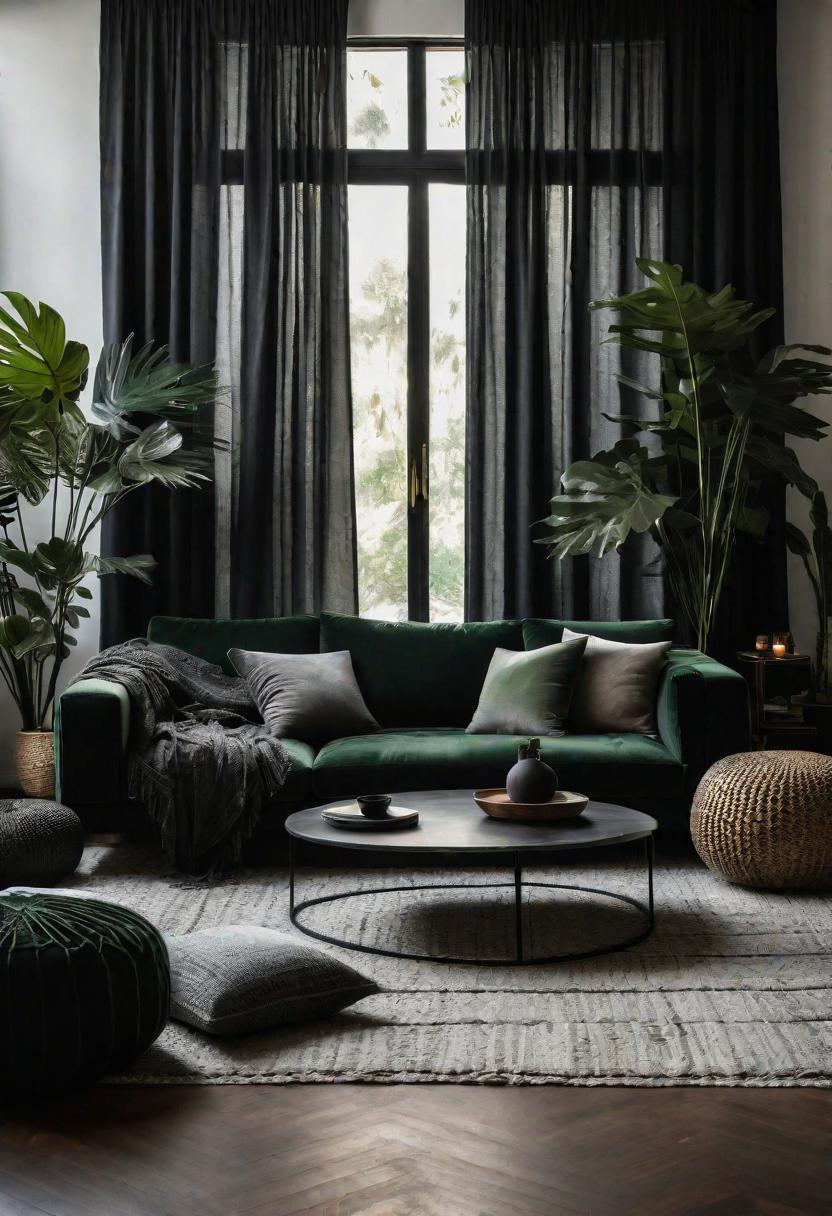 35 Gorgeous Dark Boho Living Room Inspirations 13 7. Ethereal Boho Living Room Transformations-0