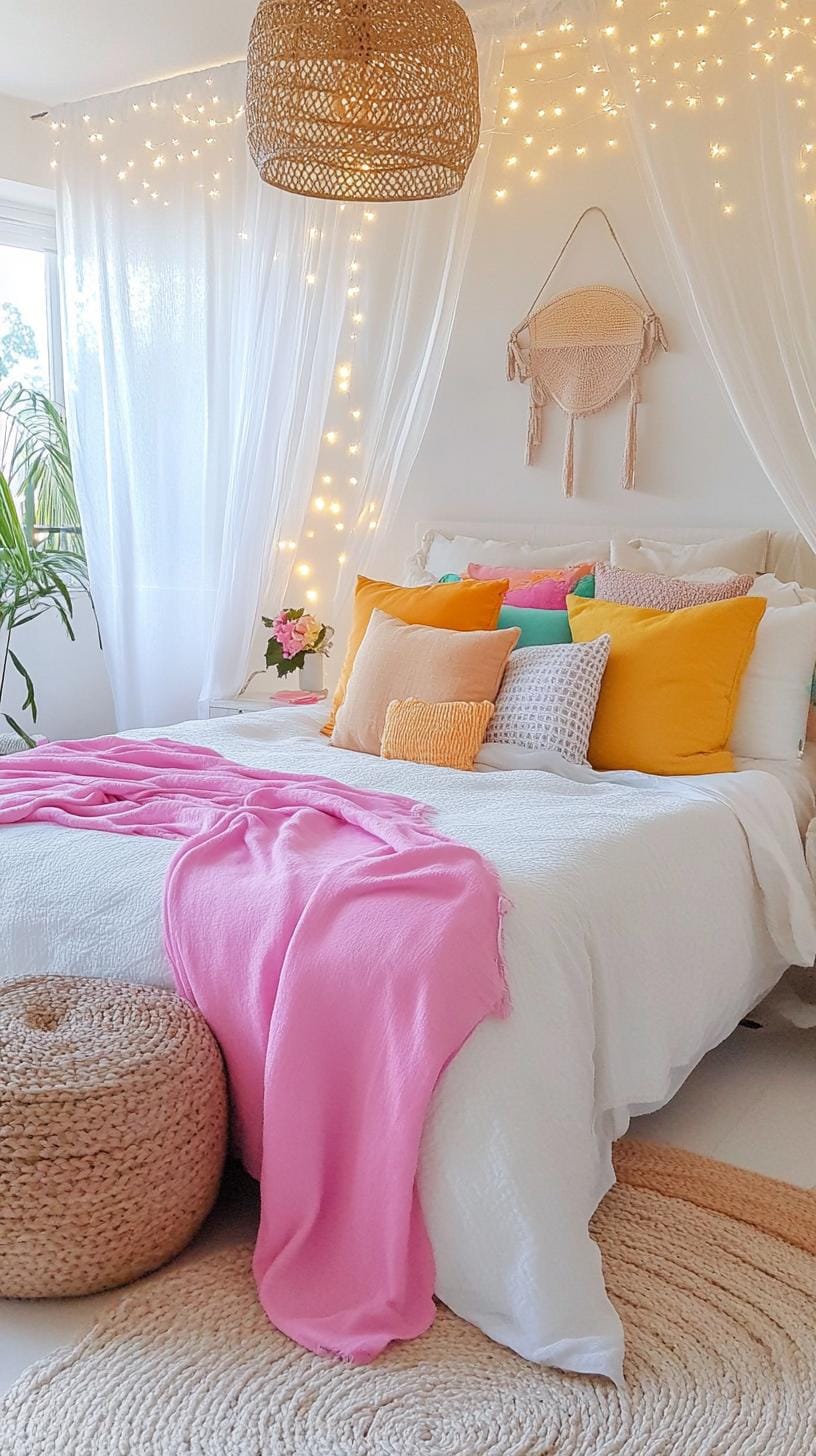 21 colorful boho bedroom ideas for a bizarre hippie vibe 8 2.