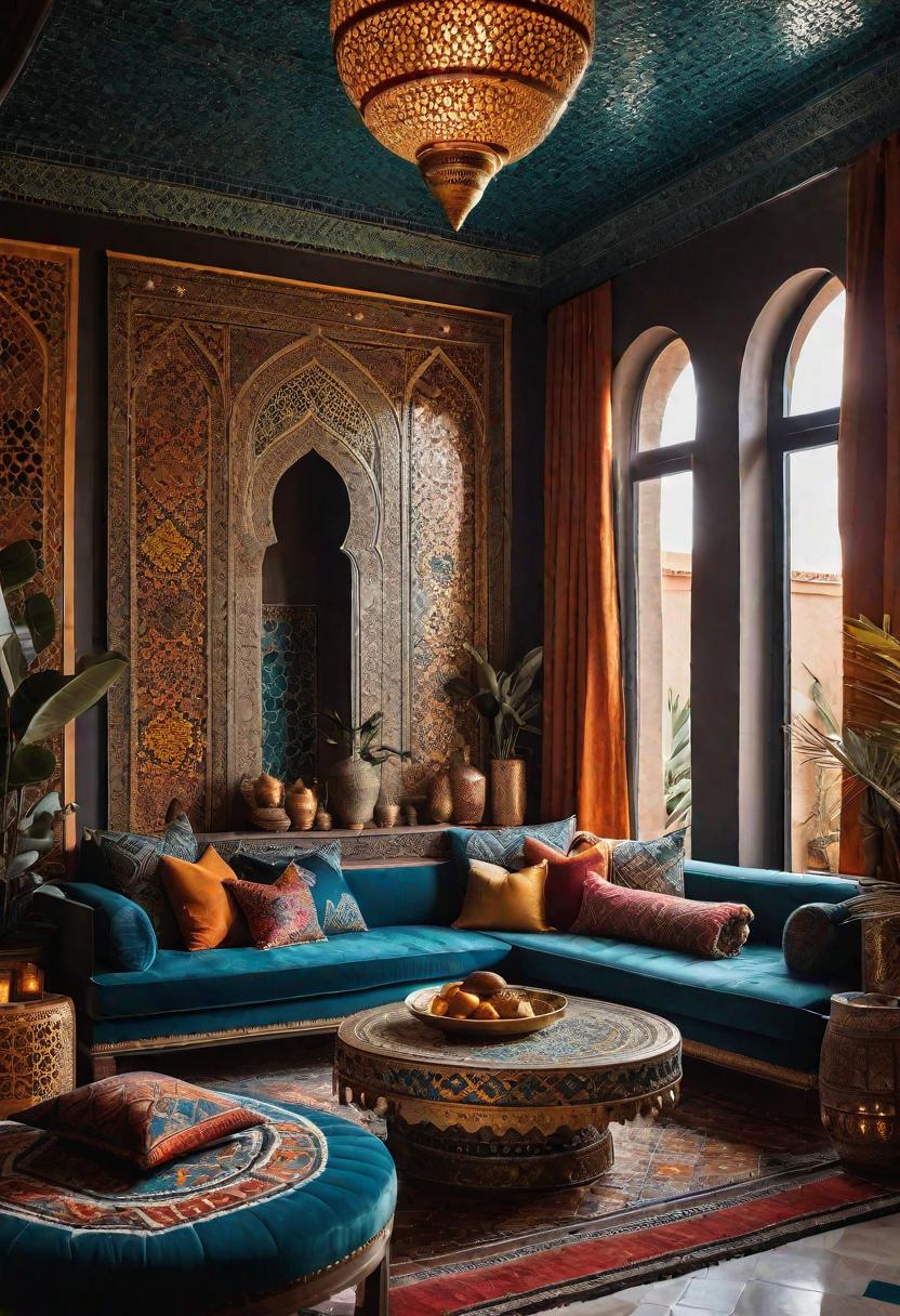 49 Modern Living Room Ideas: Create a Contemporary Haven 57 48. Exotic Moroccan Living Room Inspiration-0