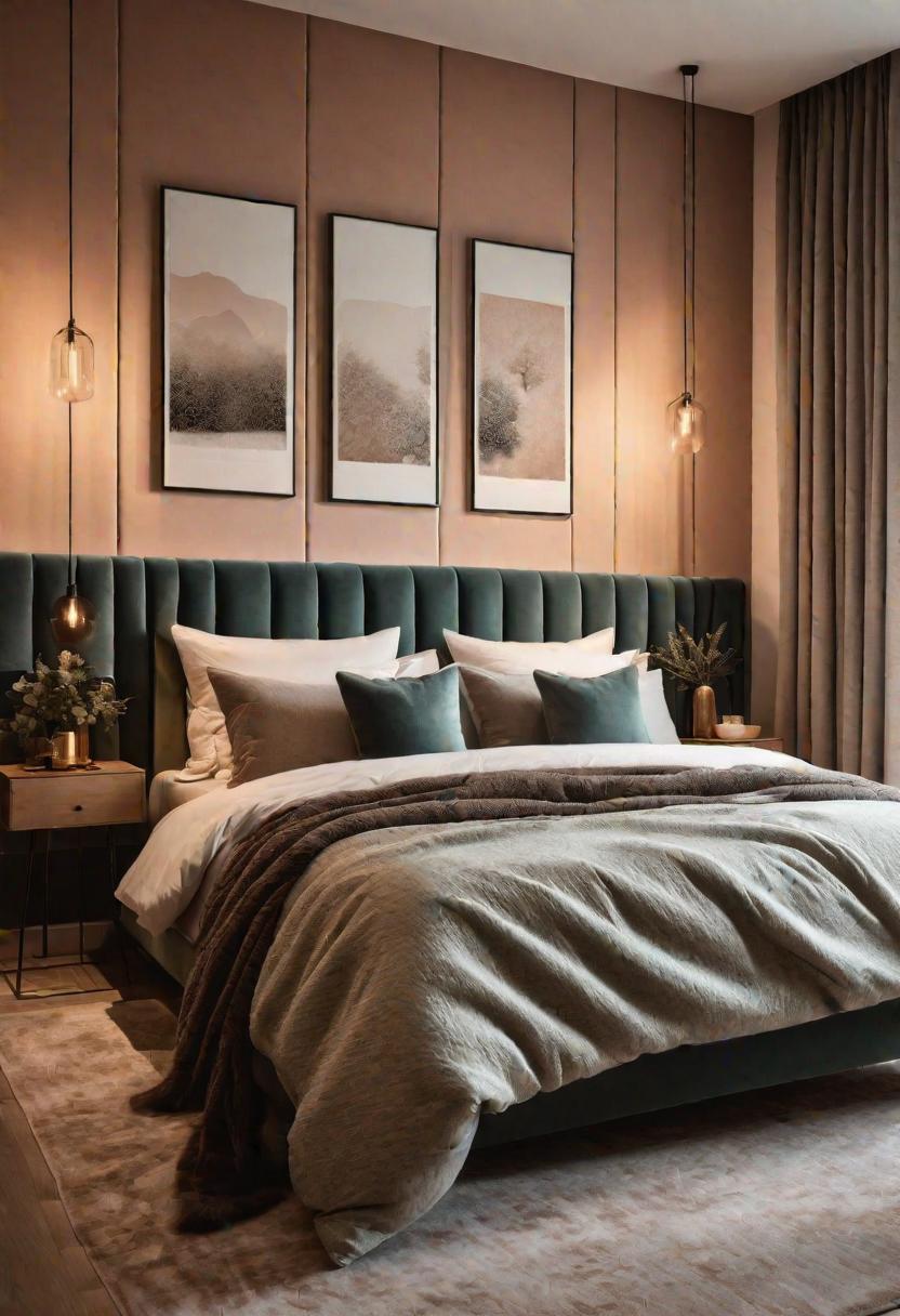 35 Stunning Bedroom Accent Walls for a Cozy Makeover 37 18. Fabric Accent Wall Design-0