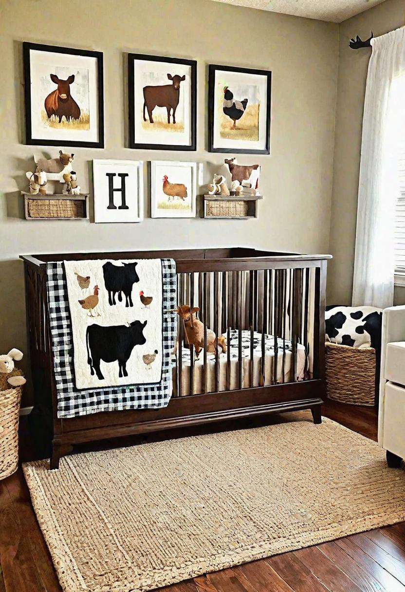 28 Charming Baby Boy Nursery Ideas: Creative Themes and Decor for Your Little Man 27 24. Farm Theme Nursery Ideas-0