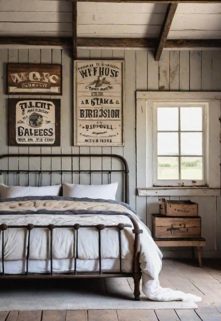 38 Genius Farmhouse Bedroom Ideas 32 30. Farmhouse Wall Decor-0