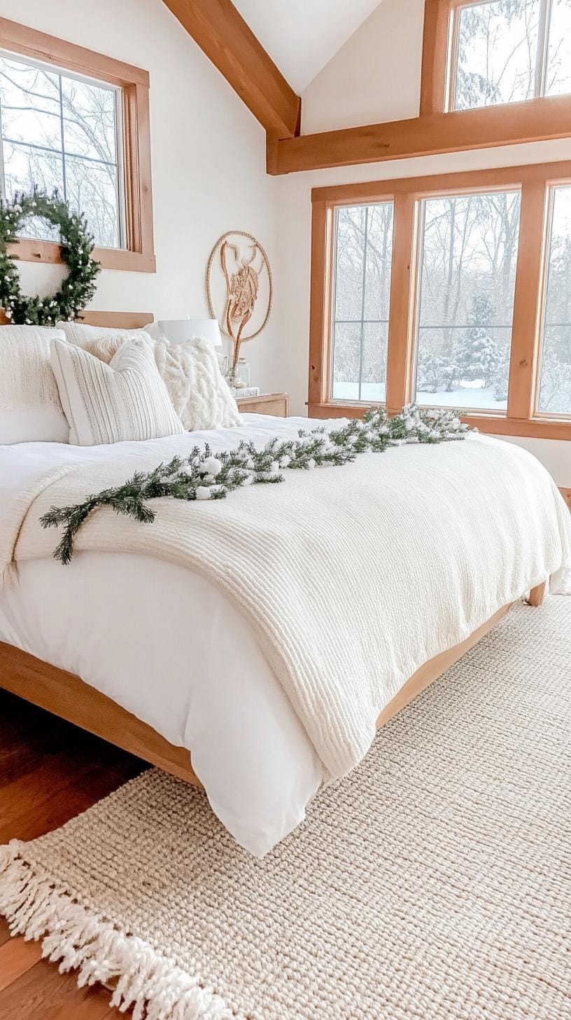 23 Modern Boho bedroom ideas that you can love immediately 58 20. Faux Snow Decor for a cozy boho winter look 0
