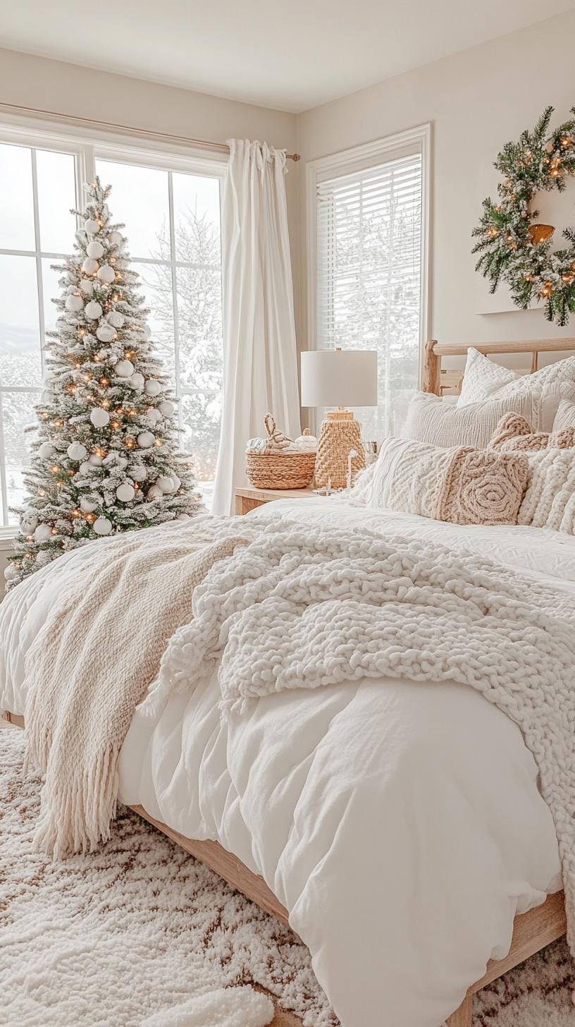 23 Modern Boho bedroom ideas that you will love immediately 59 20. Faux Snow Decor for a cozy boho winter look 1