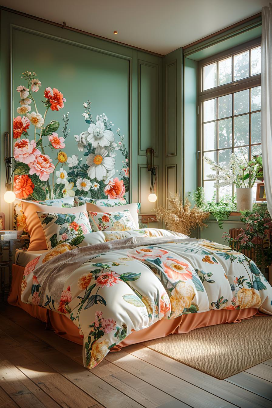 21 super sweet bedroom ideas for teenage girls 48 19. Flower fantasy for teen Rooms-1