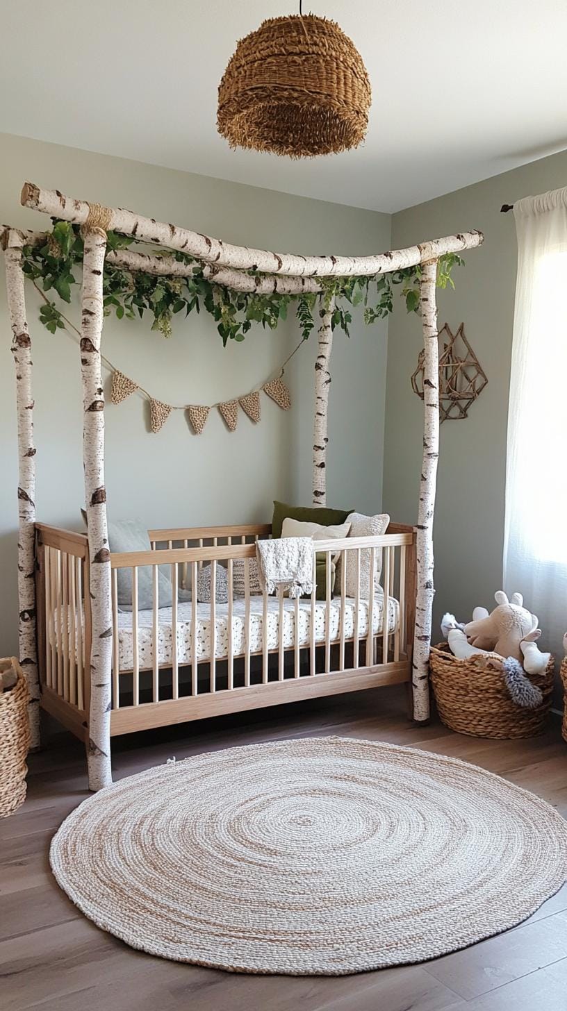 21 Enchanted Forest Nurily Ideas for magical mood 24 8. Forest fantasy retreat with rustic pieces of wood and cozy Knits-0