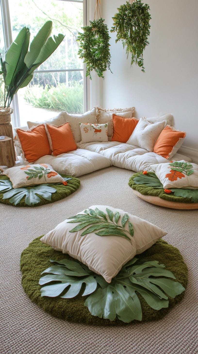 21 Enchanted Forest Nurily Ideas for a magical mood 54 20. Hidden of the forest floor with structured carpets and leaf cups-0