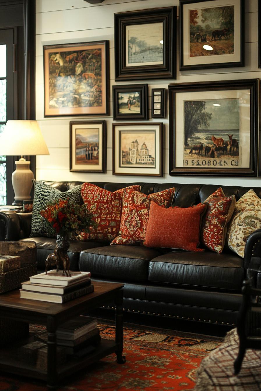 20 breathtaking living room wall decor ideas 40 11. Frame mix for wall decoration-1