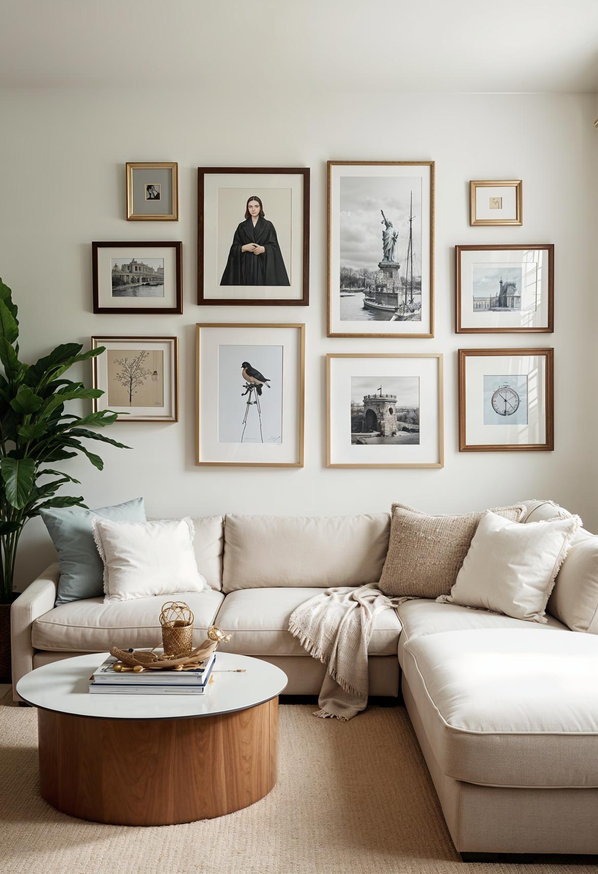 20 breathtaking living room wall decoration ideas 42 11. Frame mix for wall decor-3