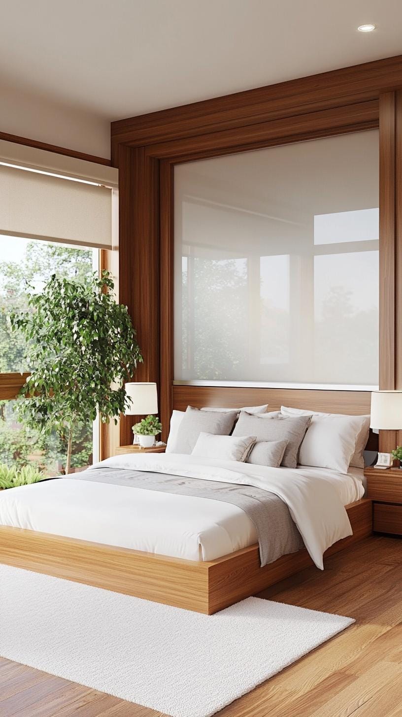 20 new minimalist bedroom ideas to inspire your 2025 Refresh 51 51 15. Frosted glass: Integrate Frosted Glass Characteristics for privacy with style-2