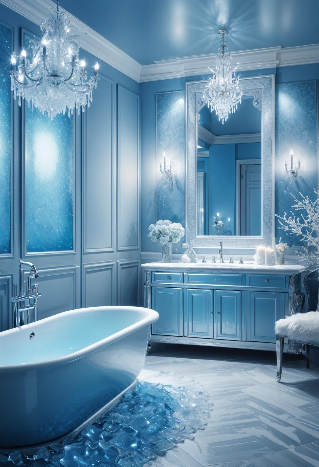 29 Breathtaking Bathroom Decor Ideas to Revamp Your Space 54 24. Frozen Fantasy Bathroom Decor-0