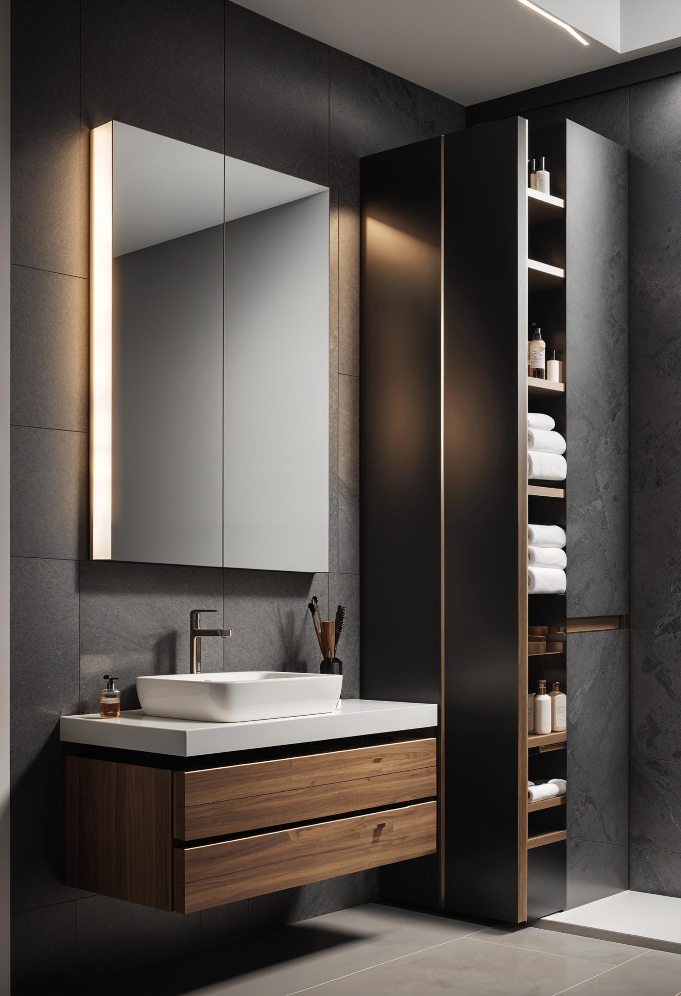 21 Breathtaking bathroom wall decoration ideas to inspire them 37 18. Functional hidden memory walls-2