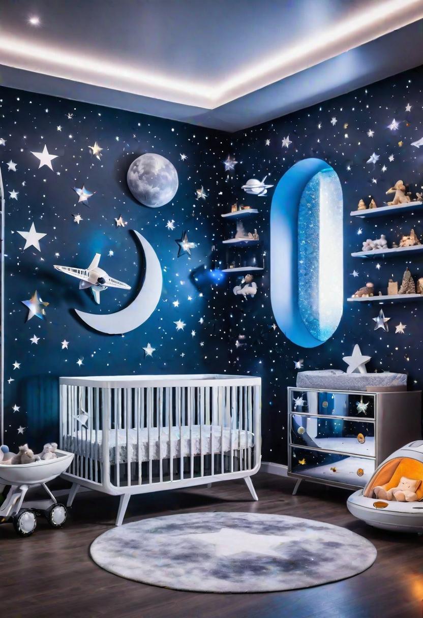 61 Dreamy Nursery Room Inspirations: From Cozy Corners to Whimsical Themes 27 15. Futuristic Nursery Room Inspiration-0