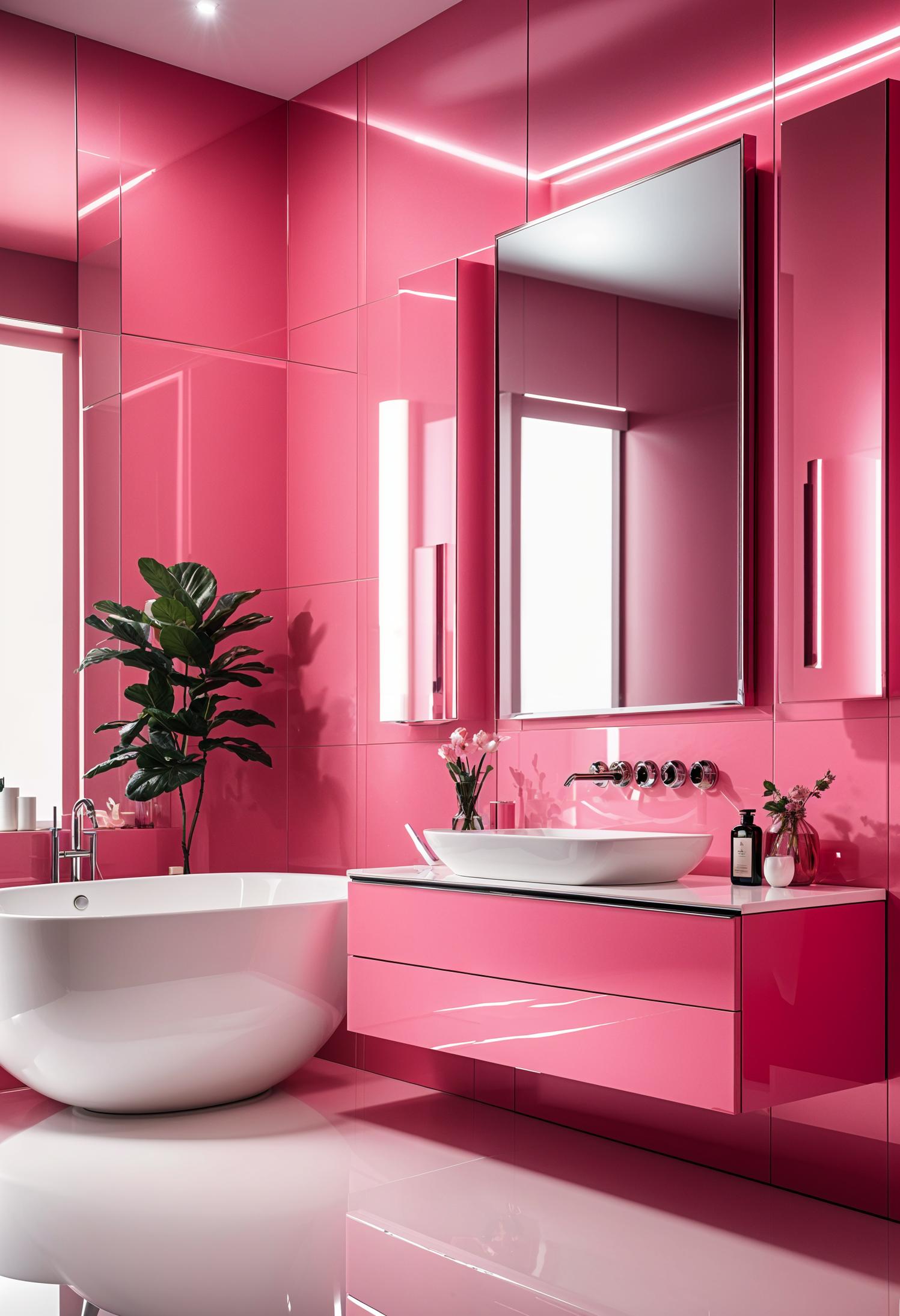 22 trendy pink bathroom designs for copy 19 12. Futuristic pink style-0-style-0