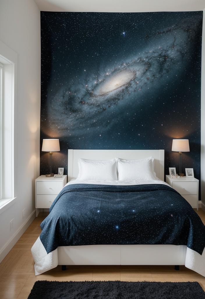 27 Awesome Teen Boy Bedroom Ideas Every Teenager Will Love! 3 1. Galactic Minimalist Teen Bedroom-0