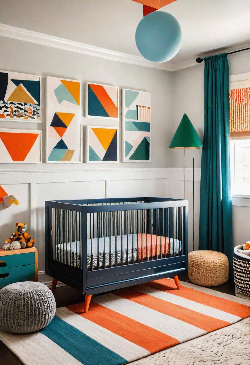28 Charming Baby Boy Nursery Ideas: Creative Themes and Decor for Your Little Man 28 25. Geometric Baby Boy Nursery Ideas-0