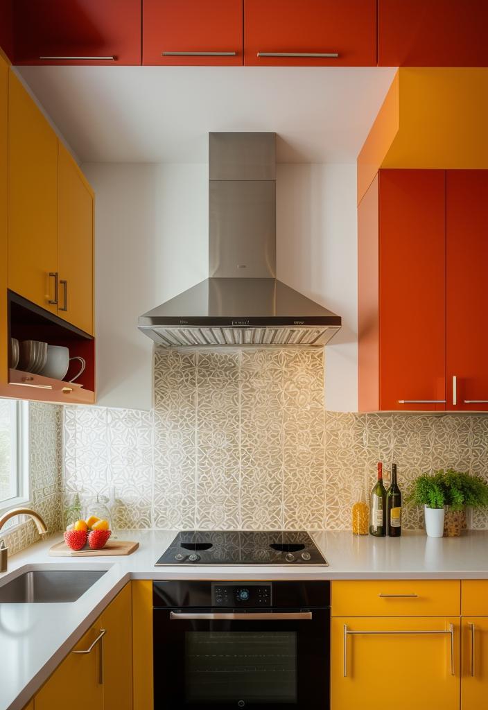 35 Stunning Kitchen Backsplash Ideas: Creative and Eye-Catching Designs 32 21. Geometric Backsplash Designs-0