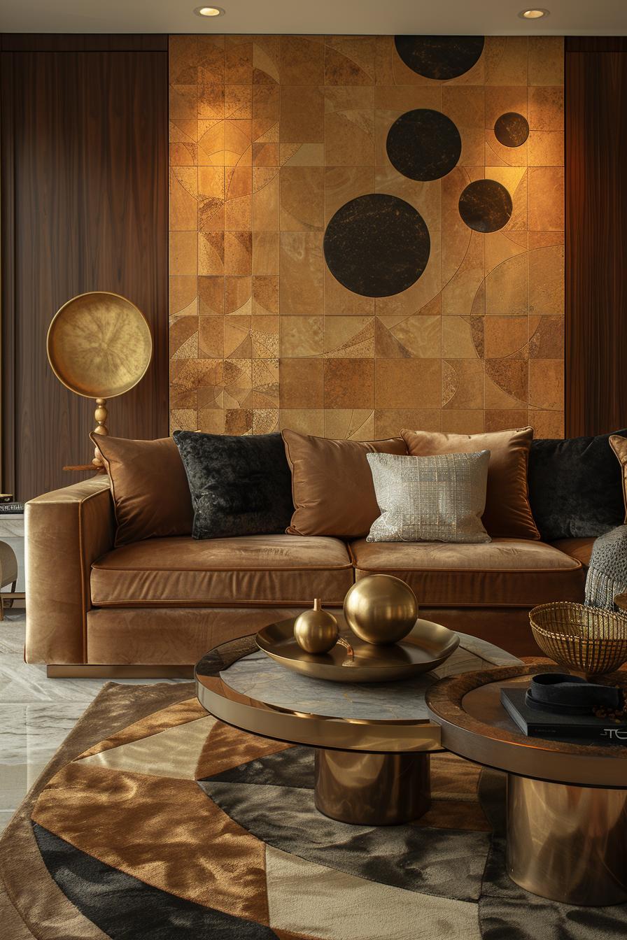19 unique earthy living room ideas for a cozy makeover 47 14. Geometric elegance in earthy decor