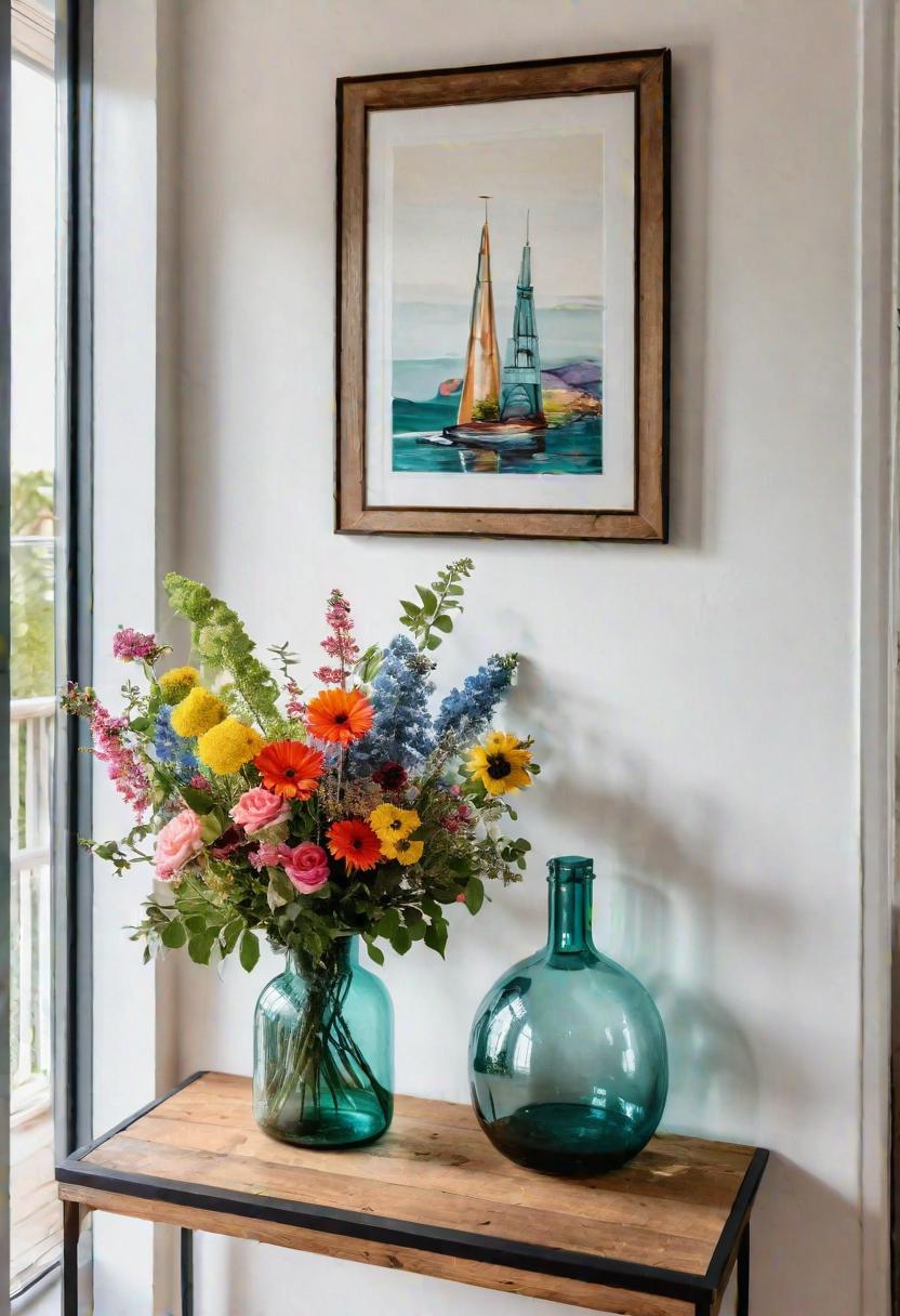 39 Chic Small Entrance Hall Ideas: Creative Solutions for Welcoming Spaces 34 30. Glass Bottle Vase Display Ideas-0