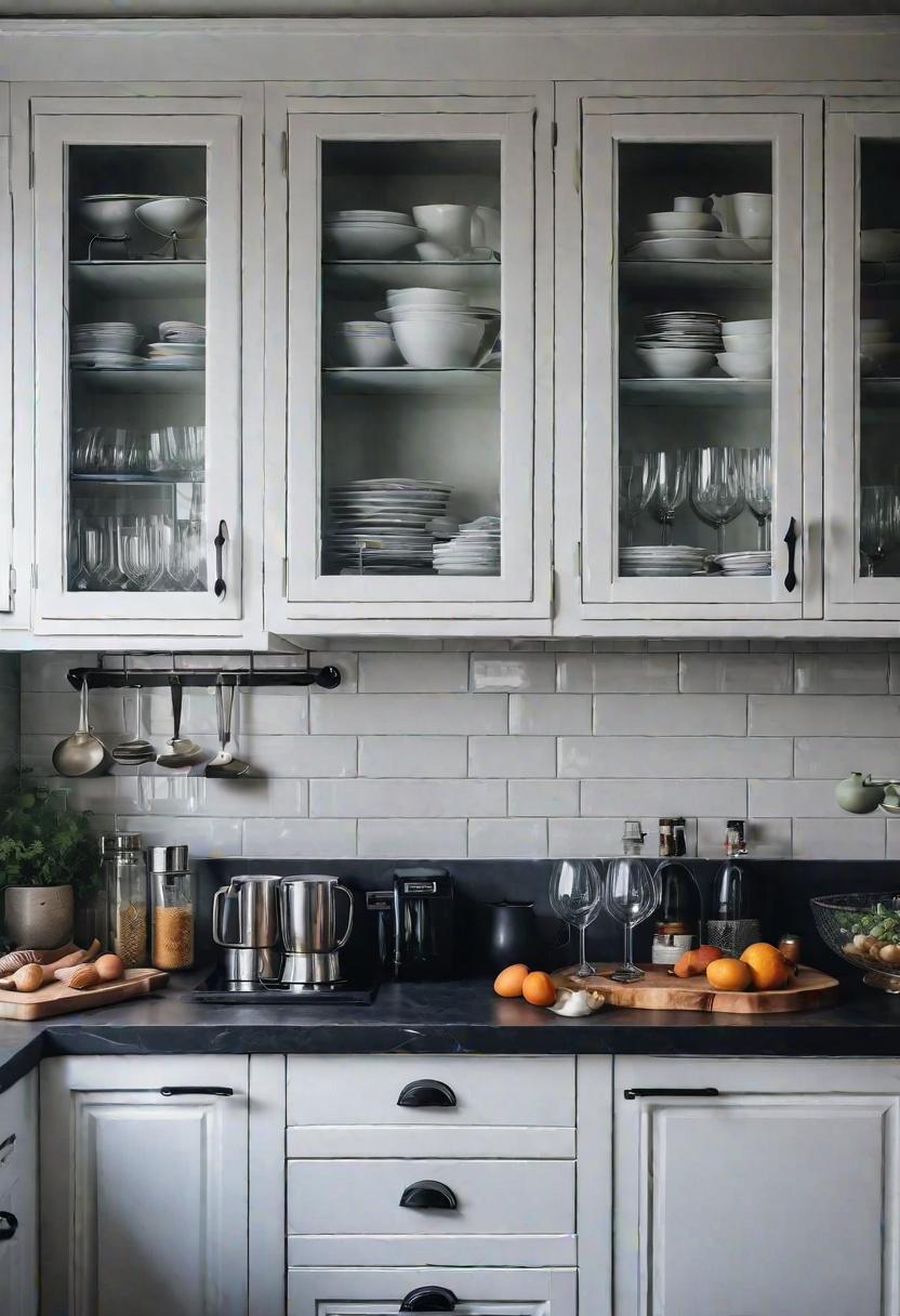 39 Clever Small Kitchen Ideas: Maximize Your Space with Stylish and Functional Designs 51 39. Glass Cabinet Doors for Space-0