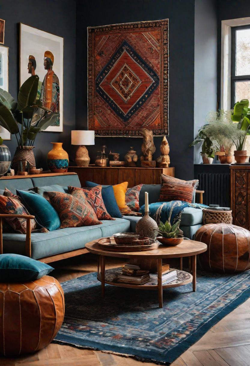 49 Modern Living Room Ideas: Create a Contemporary Haven 18 14. Global Decor Inspirations-0