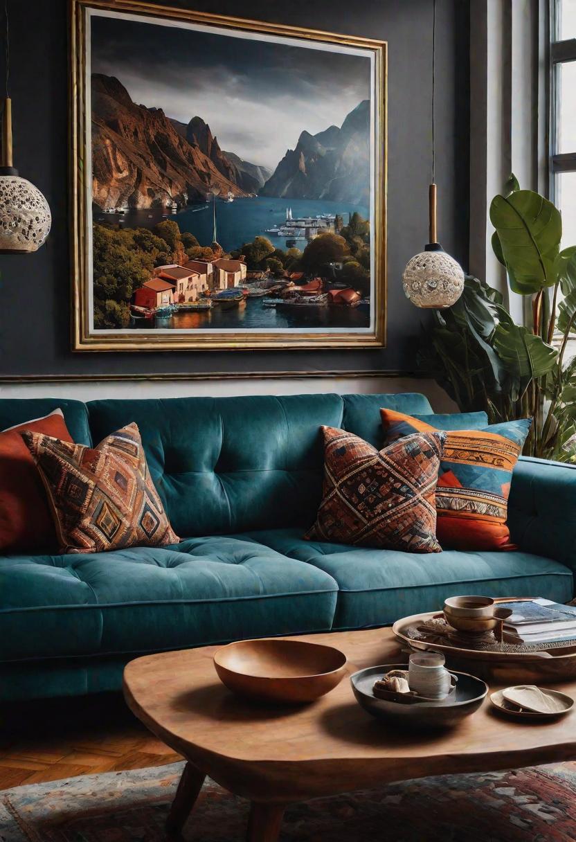 43 Modern Living Room Inspirations: Chic, Spacious, and Vibrant 42 40. Global Fusion Decor Ideas-0