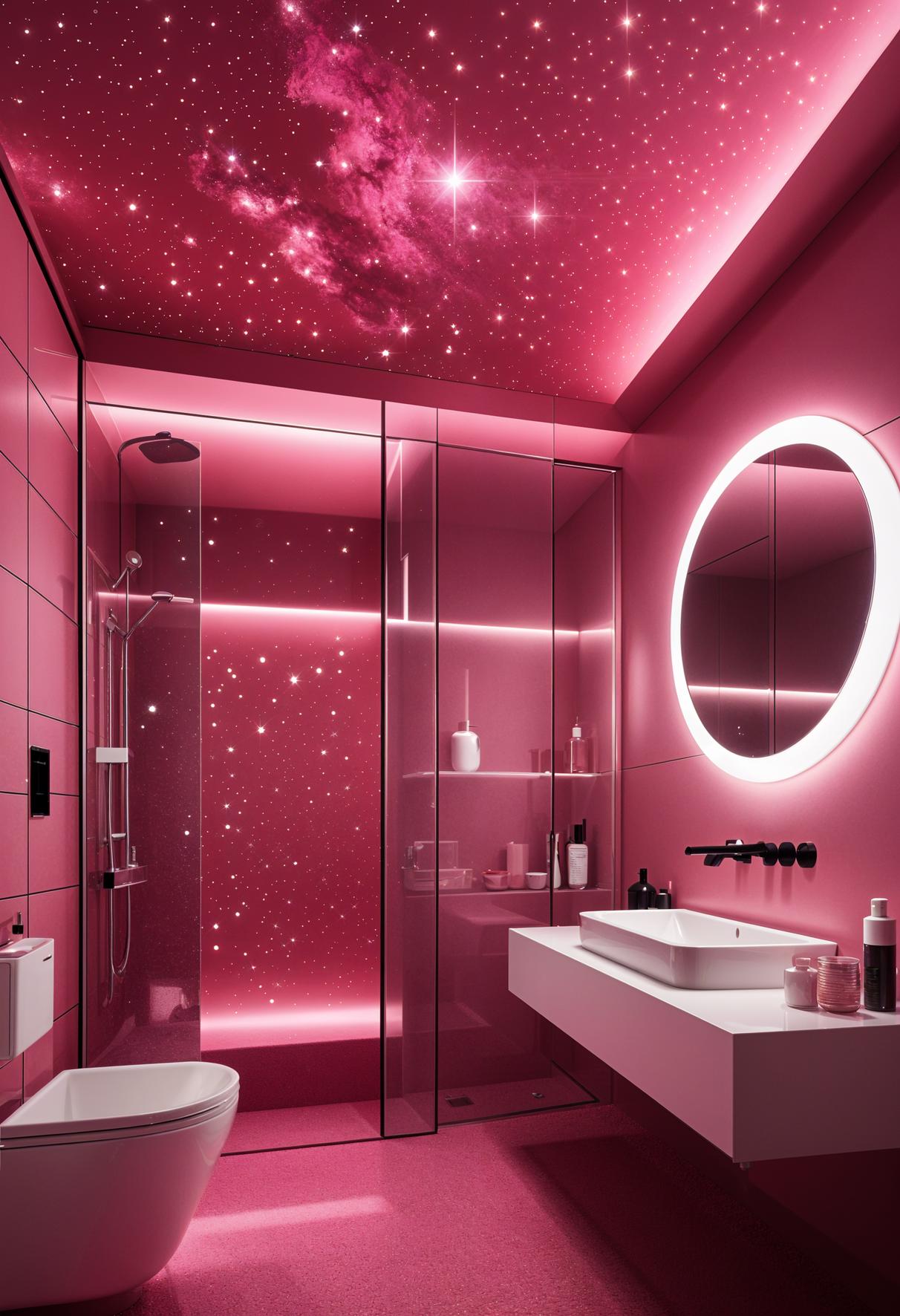 22 trendy pink bathroom designs for copying 30 20. Luminous star-end-pure ceiling-0