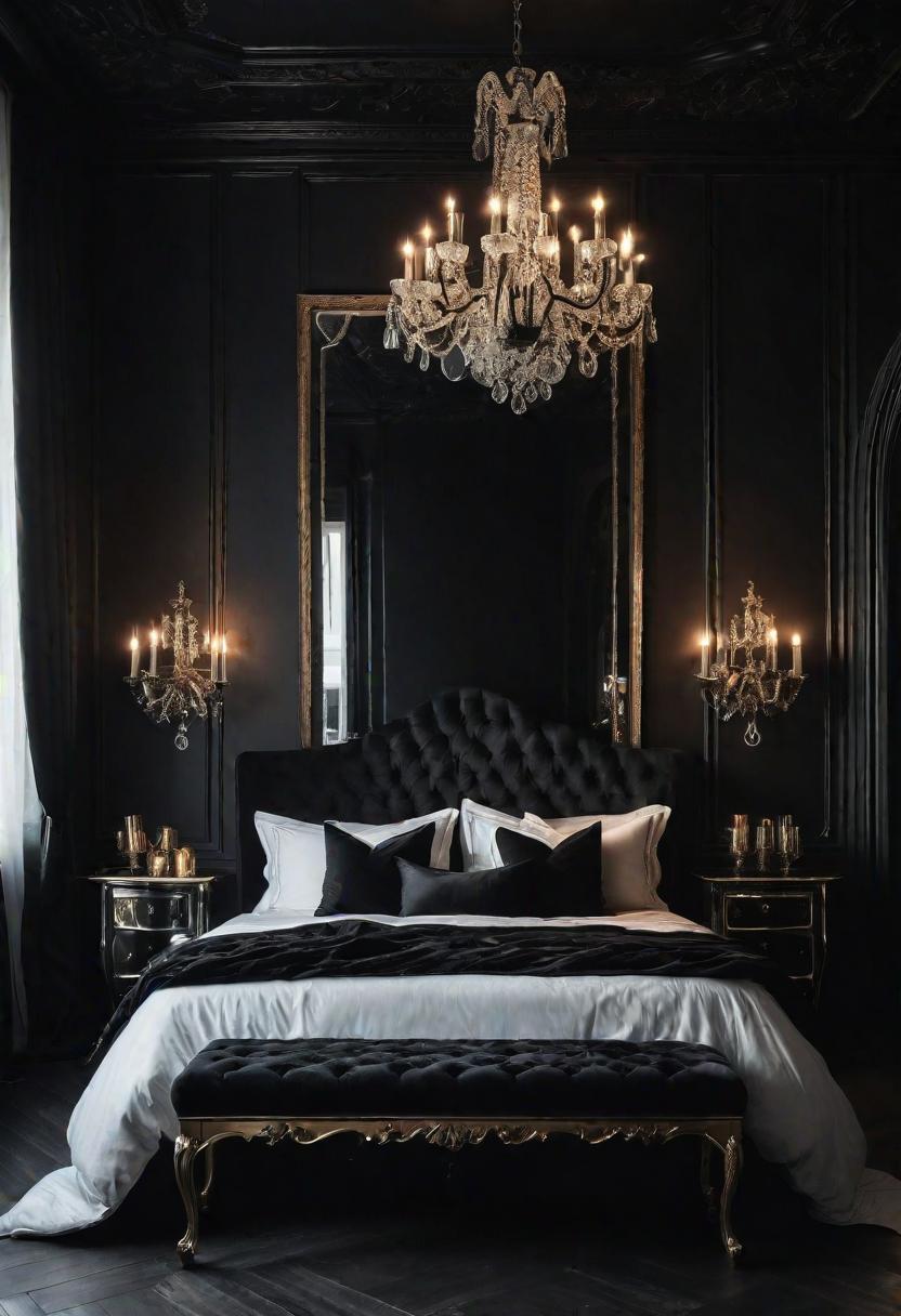 18 brave black bedroom ideas: hug elegance 17 13. Gothic bedroom decor-0