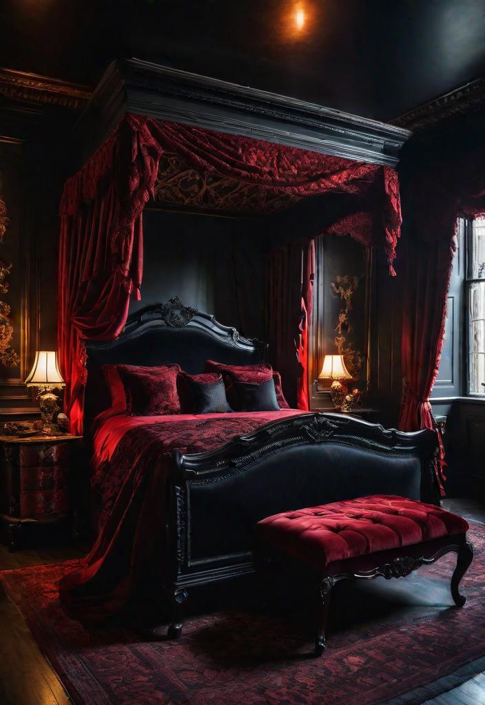 32 bezaubernde launische Schlafzimmerinspirationen 14 12. Gothic Schlafzimmer Dekor-0