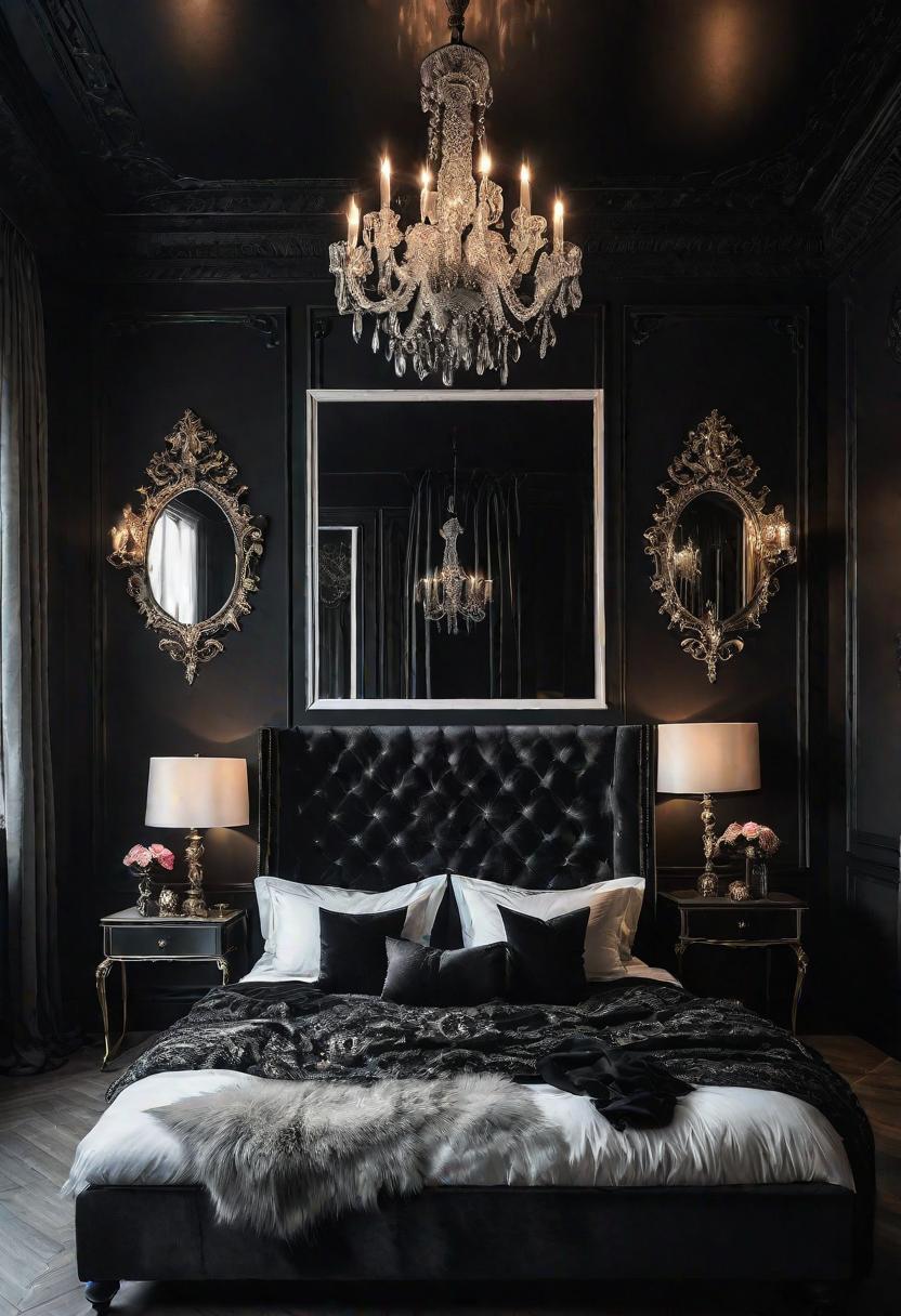 18 brave black bedroom ideas: hug elegance 18 13. Gothic bedroom decor-1