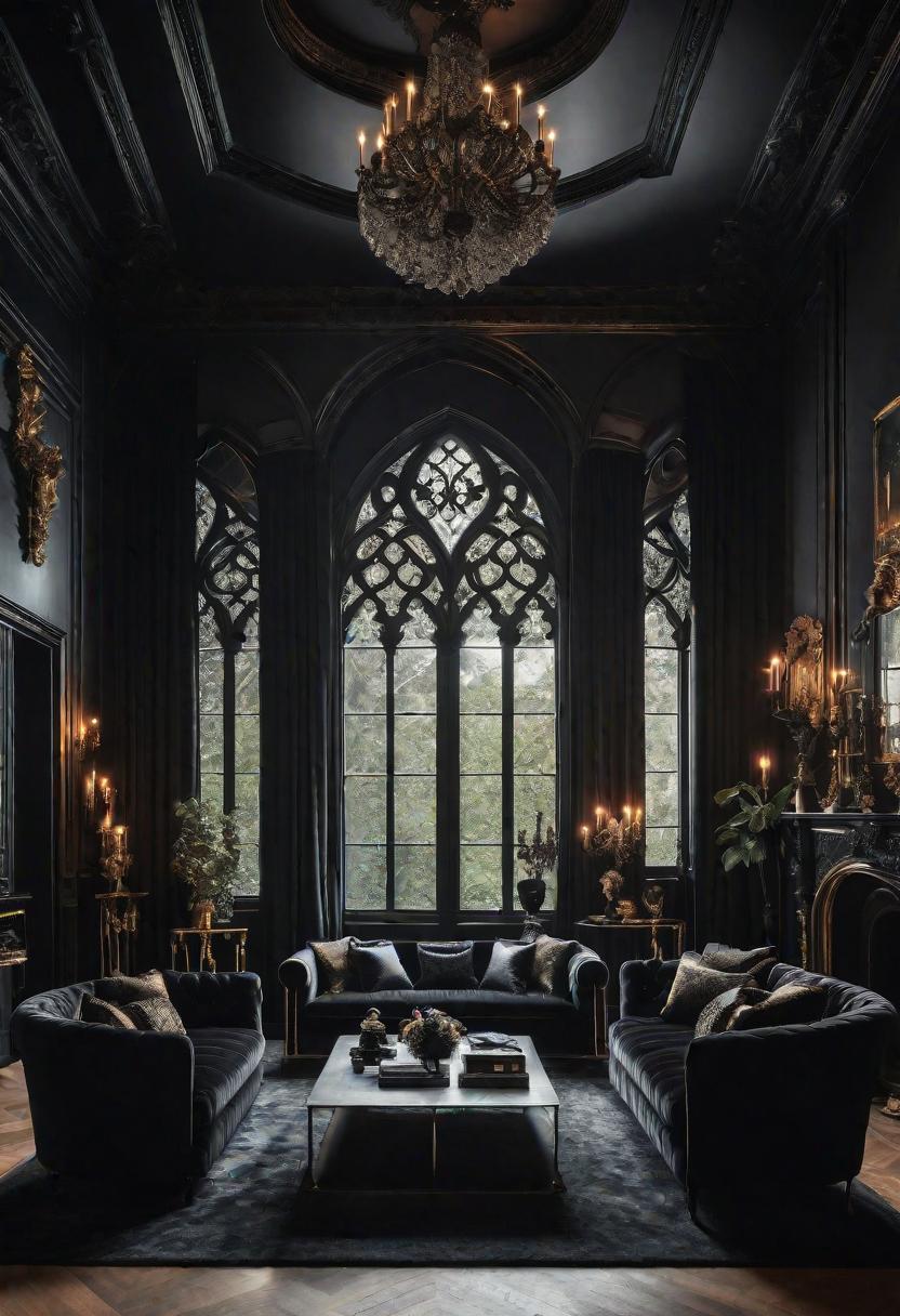 45 Warm & Inviting Cozy Living Room Ideas for Ultimate Relaxation 39 37. Gothic Glamour Living Rooms-0