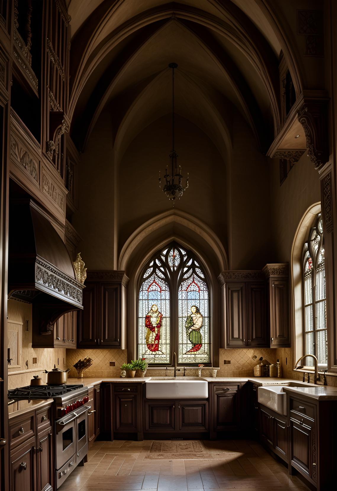 45 Timeless Kitchen Design Ideas for Everlasting Style 18 14. Gothic Kitchen Design Ideas-0