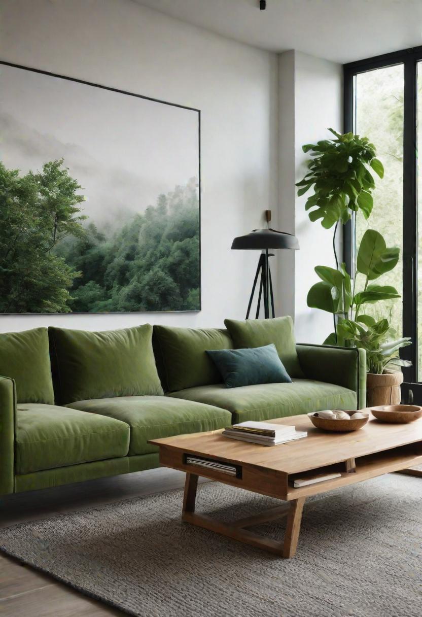 37 Cozy Contemporary Living Room Ideas: Modern Elegance 26 24. Green Living Room Design-0