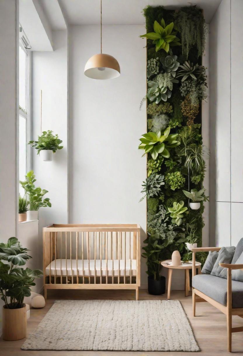 37 Sleek Minimalist Nursery Ideas: Modern, Serene Designs 30 25. Green Nursery Vertical Garden-0