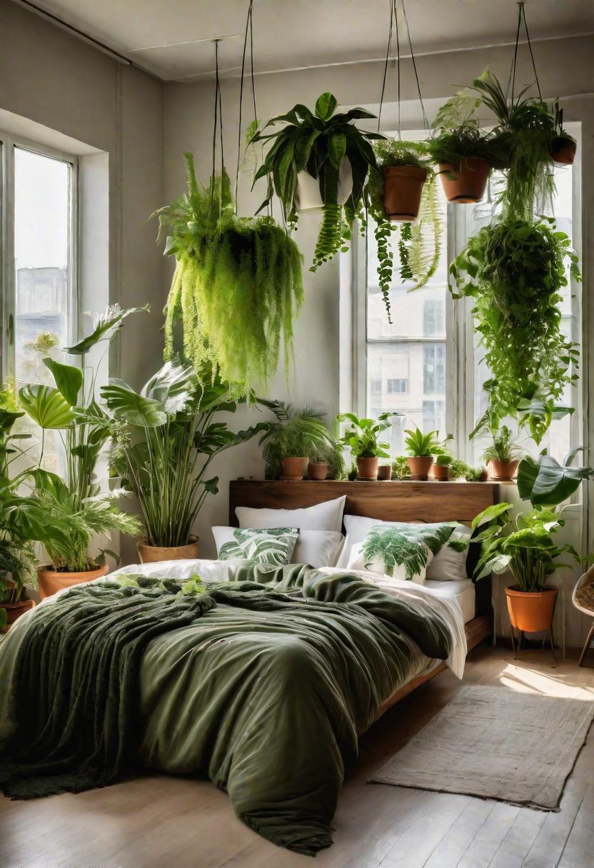 25 Eklektische Schlafzimmerideen für einen einzigartigen Raum 21 10. Grüne Oasis Schlafzimmer Retreat-0