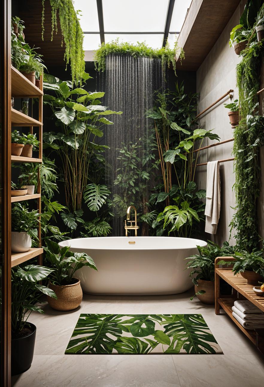 29 Breathtaking Bathroom Decor Ideas to Revamp Your Space 16 6. Green Oasis Shower Space-0