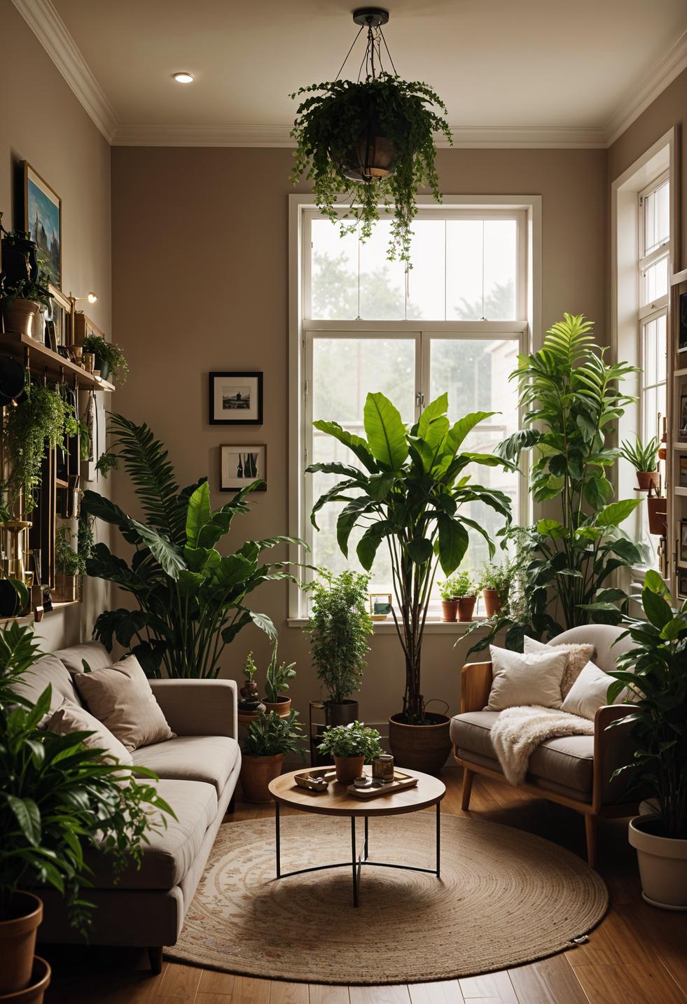 25 Genius Tiny Living Room Ideas 29 9. Green oasis in small rooms-1