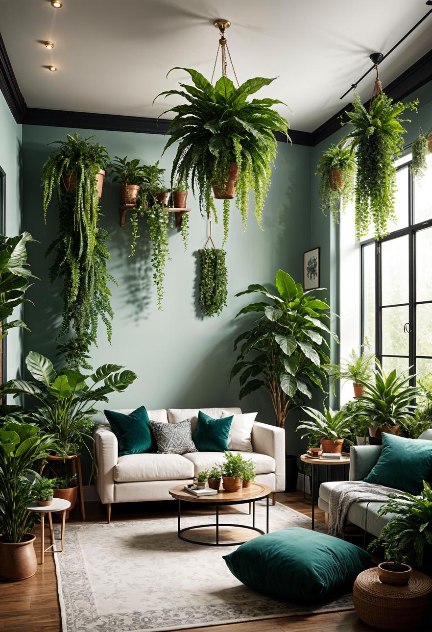 25 Genius tiny living room ideas 30 9. Green oasis in small rooms-2