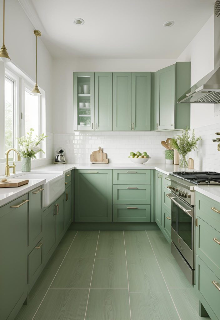 29 Stunning Green Kitchen Cabinet Ideas: Lush, Nature-Inspired Hues