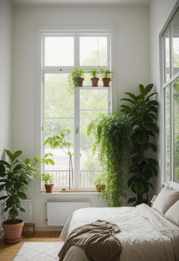 36 Earthy Bedroom Ideas for a Serene Space 59 33. Green Seedling Growing Area-0