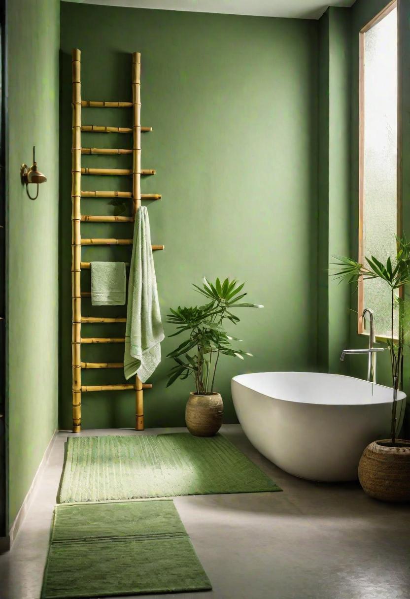 27 wunderschöne grüne Badezimmerideen für einen frischen Look 10 6. Green Zen Garden Oasis-0