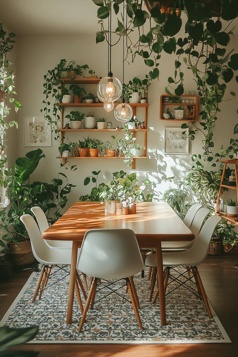 23 breathtaking modern dining tables from the middle of the century, which they worship 29 11. Green in modern eating rooms-1