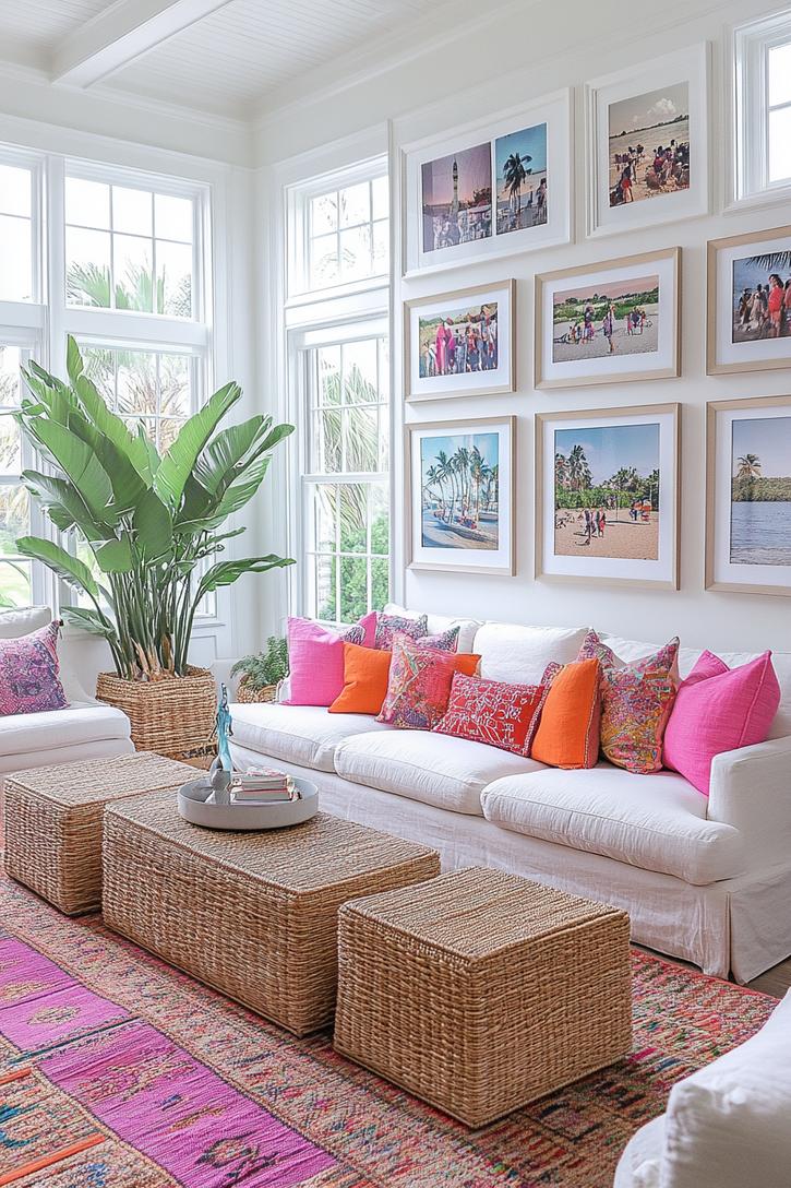 20 breathtaking living room wall decoration ideas 32 9. Grid Photo Wall Inspiration-0