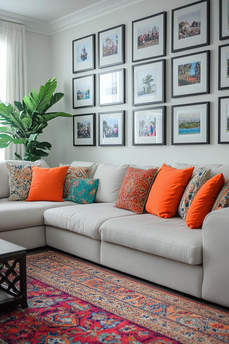 20 breathtaking living room wall decoration ideas 35 9. Gitter photo wall inspiration-3
