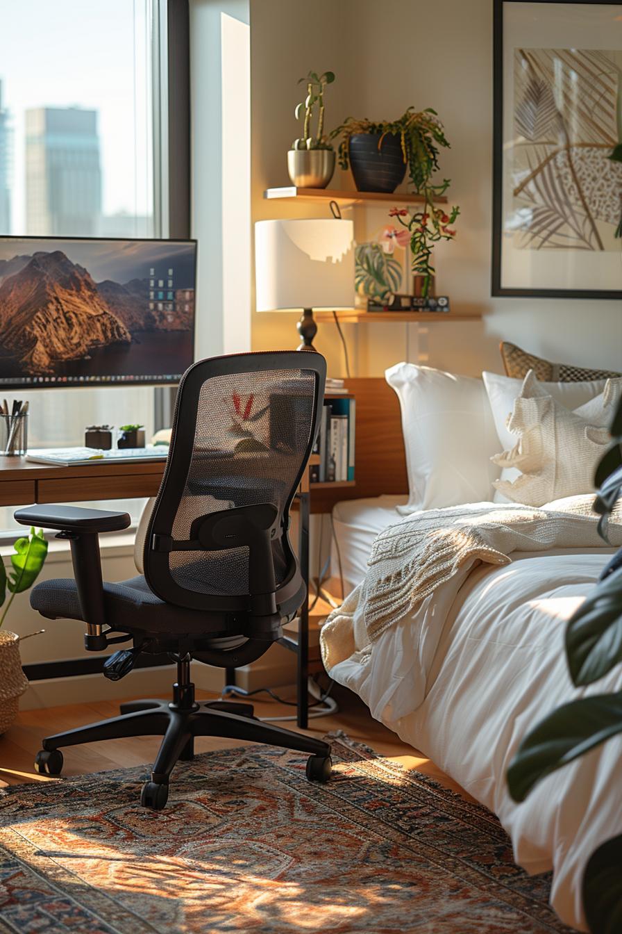 19 ideas for creative dormitory room for boys 33 15. Guy-friendly ergonomic study setup-1